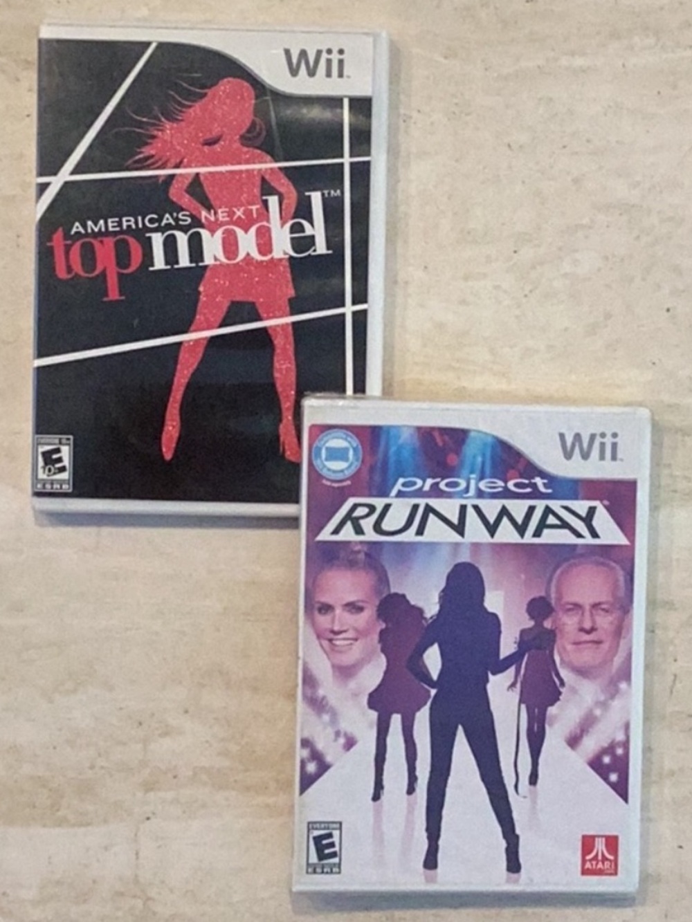 America’s Next Top Model Wii Game & Project Runway Nintendo Wii Lot Of 2 Games